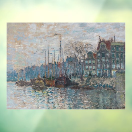 Autocollant Pour Fenêtre Claude Monet - Vue d'Amsterdam (Feuille 3)