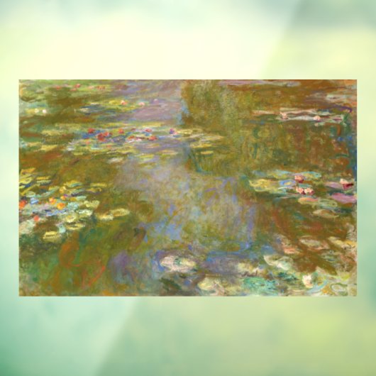 Autocollant Pour Fenêtre Claude Monet - Water Lily Pond 1917 (Feuille 3)