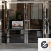 Autocollant Pour Fenêtre Claude Monet - Windmills près de Zaandam (Porte de bureau)