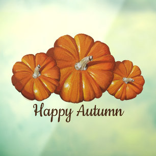 Autocollant Pour Fenêtre Clés de fenêtre citrouille