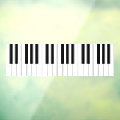 Autocollant Pour Fenêtre Clés de piano classique Musical Carrelage en conti (Feuille 3)
