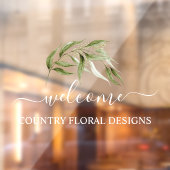 Autocollant Pour Fenêtre Clin de fenêtre PixDezines aquarelle Eucalyptus Sp (Feuille 2)