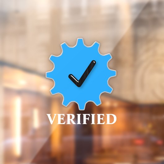 Autocollant Pour Fenêtre Cling de fenêtre réelle vérifiée (Feuille 2)