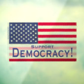 Autocollant Pour Fenêtre Cling de fenêtre translucide - Drapeau "Soutenez l (Feuille 3)