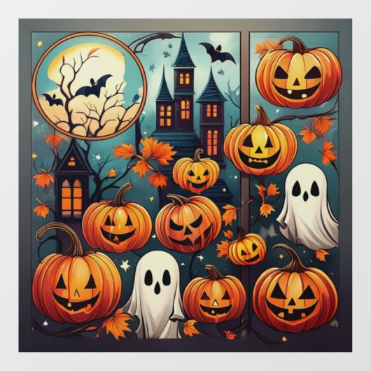 Autocollant Pour Fenêtre Clings éffrayants (Feuille)