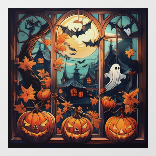 Autocollant Pour Fenêtre Clings éffrayants (Feuille)