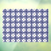 Autocollant Pour Fenêtre Clocher bleu (Feuille 3)