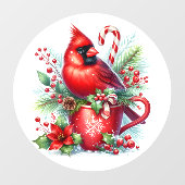 Autocollant Pour Fenêtre Clôture cardinale de fenêtre (Feuille)