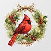 Autocollant Pour Fenêtre Clôture cardinale de fenêtre (Feuille)