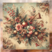 Autocollant Pour Fenêtre Clôture classique de la fenêtre de Noël (Feuille 2)