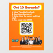 Autocollant Pour Fenêtre Clôture de fenêtre (Feuille)