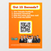 Autocollant Pour Fenêtre Clôture de fenêtre (Feuille)