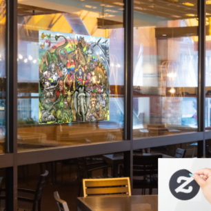 Autocollant Pour Fenêtre Clôture de fenêtre Animaux