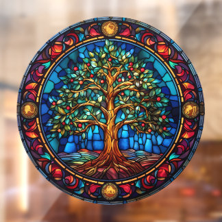 Autocollant Pour Fenêtre Clôture de fenêtre Arbre de vie