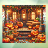 Autocollant Pour Fenêtre Clôture de fenêtre Art Automne (Feuille 3)