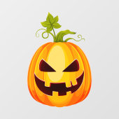 Autocollant Pour Fenêtre Clôture de fenêtre Citrouille Halloween (Feuille)