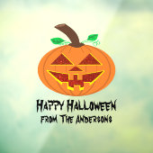 Autocollant Pour Fenêtre Clôture de fenêtre Citrouille rouge (Feuille 3)