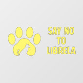 Autocollant Pour Fenêtre Clôture de fenêtre - conception de pattes jaunes (Feuille)