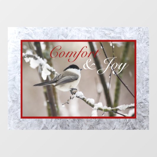 Autocollant Pour Fenêtre Clôture de fenêtre Confort & Joy (Feuille)