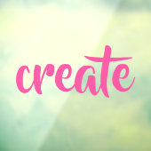 Autocollant Pour Fenêtre Clôture de fenêtre "Créer" (Feuille 3)