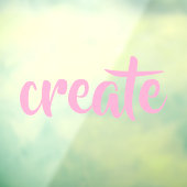 Autocollant Pour Fenêtre Clôture de fenêtre "Créer" (Feuille 3)