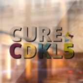 Autocollant Pour Fenêtre Clôture de fenêtre Cure CDKL5 (Feuille 2)