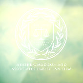 Autocollant Pour Fenêtre Clôture de fenêtre d'affaires du procureur Laurel (Feuille 3)