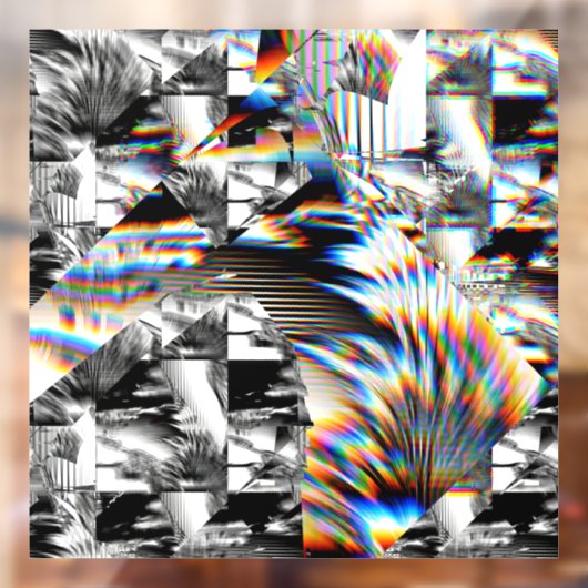 Autocollant Pour Fenêtre Clôture de fenêtre d'attaque arc-en-ciel (Feuille 2)