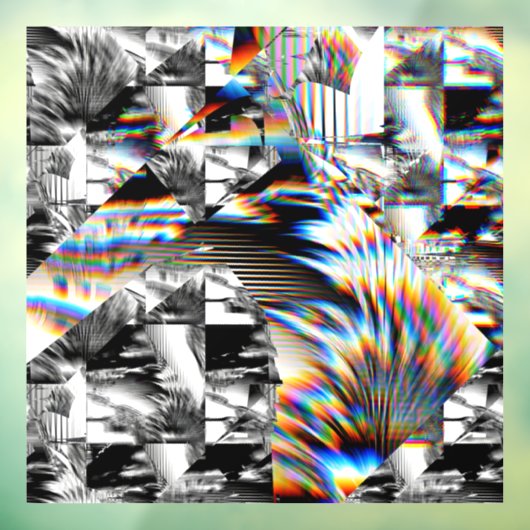 Autocollant Pour Fenêtre Clôture de fenêtre d'attaque arc-en-ciel (Feuille 3)