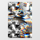 Autocollant Pour Fenêtre Clôture de fenêtre d'attaque arc-en-ciel (Feuille)