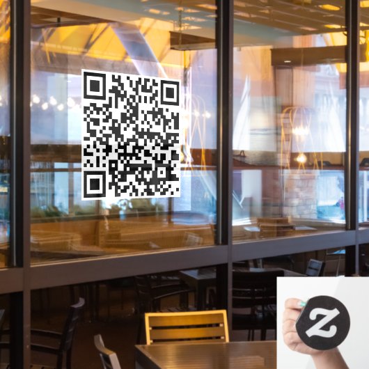Autocollant Pour Fenêtre Clôture de fenêtre de code QR (Fenêtre du restaurant)