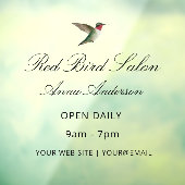 Autocollant Pour Fenêtre Clôture de fenêtre de colibri (Feuille 3)