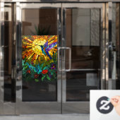 Autocollant Pour Fenêtre Clôture de fenêtre de colibri (Porte de bureau)