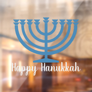 Autocollant Pour Fenêtre Clôture de fenêtre de conception Hanoukka Menorah