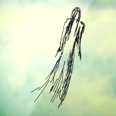 Autocollant Pour Fenêtre Clôture de fenêtre de femme Ghoost (Feuille 3)