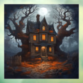 Autocollant Pour Fenêtre Clôture de fenêtre de la maison hantée (Feuille 3)