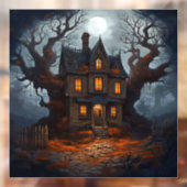 Autocollant Pour Fenêtre Clôture de fenêtre de la maison hantée (Feuille 2)