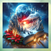 Autocollant Pour Fenêtre Clôture de fenêtre de l'Avent de Noël (Feuille 3)