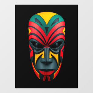 Autocollant Pour Fenêtre Clôture de fenêtre de masque africain