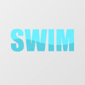 Autocollant Pour Fenêtre Clôture de fenêtre de nage (Feuille)