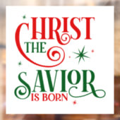 Autocollant Pour Fenêtre Clôture de fenêtre de Noël (Feuille 2)