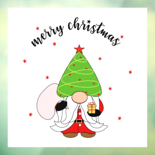 Autocollant Pour Fenêtre Clôture de fenêtre de Noël (Feuille 3)