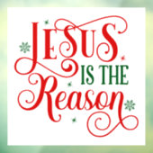 Autocollant Pour Fenêtre Clôture de fenêtre de Noël (Feuille 3)