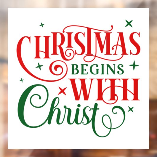 Autocollant Pour Fenêtre Clôture de fenêtre de Noël (Feuille 2)