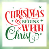 Autocollant Pour Fenêtre Clôture de fenêtre de Noël (Feuille 3)