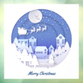 Autocollant Pour Fenêtre Clôture de fenêtre de Noël (Feuille 3)