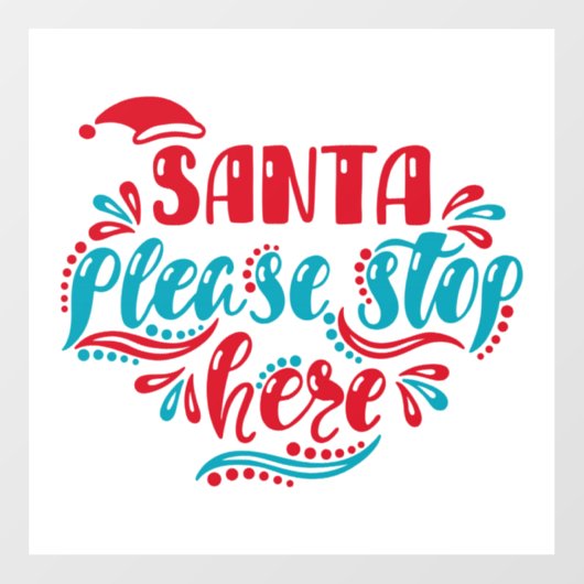 Autocollant Pour Fenêtre Clôture de fenêtre de Noël (Feuille)