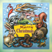 Autocollant Pour Fenêtre Clôture de fenêtre de Noël (Feuille 3)