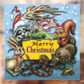 Autocollant Pour Fenêtre Clôture de fenêtre de Noël (Feuille 2)