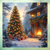 Autocollant Pour Fenêtre Clôture de fenêtre de Noël extérieur (Feuille 3)